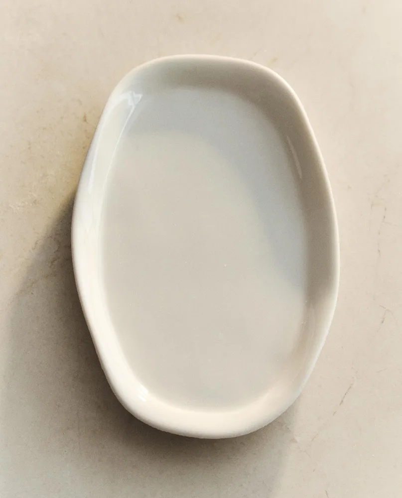 Zara Home мыльница, керамика, белый