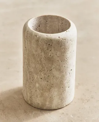 Zara Home стакан для ванной комнаты, мрамор, бежевый · 3533/104