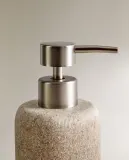 Zara Home дозатор для жидкого мыла, смола, бежевый — фото 6