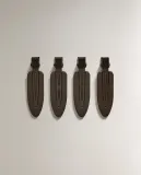 Zara Home стакан для ванной комнаты, акрил, коричневый — фото 3