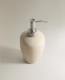 Zara Home дозатор для жидкого мыла, керамика, серый — фото 4