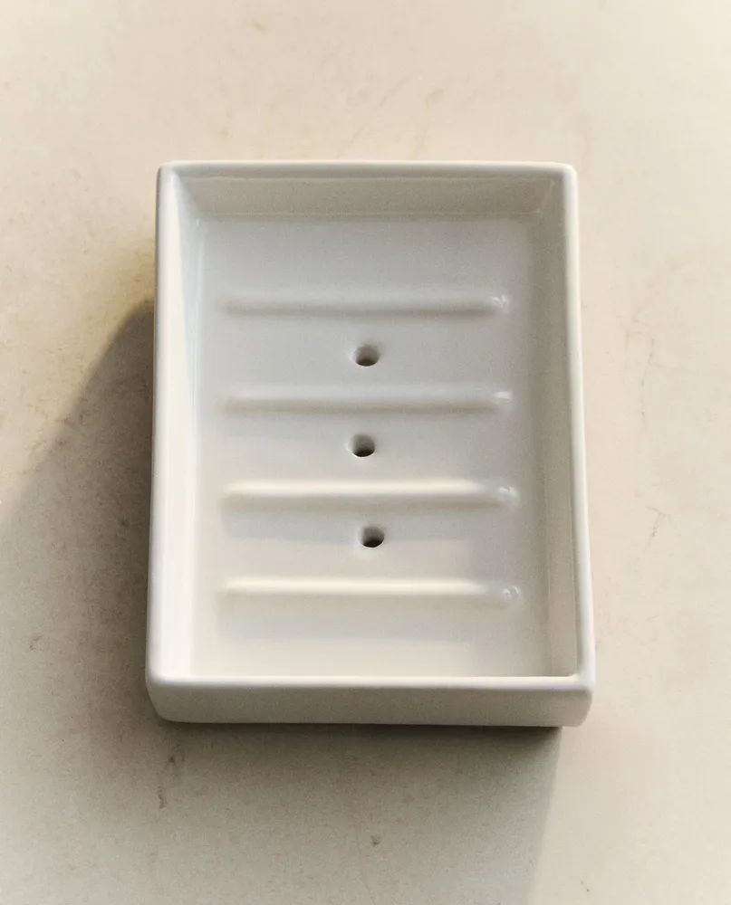 Zara Home мыльница, фаянс, белый