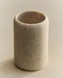 Zara Home стакан для ванной комнаты, смола, бежевый — фото 1