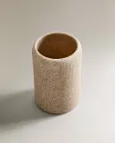 Zara Home стакан для ванной комнаты, смола, бежевый — фото 2