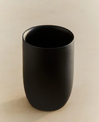 Zara Home стакан для ванной комнаты, пластик, чёрный