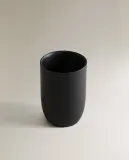 Zara Home стакан для ванной комнаты, пластик, чёрный — фото 4