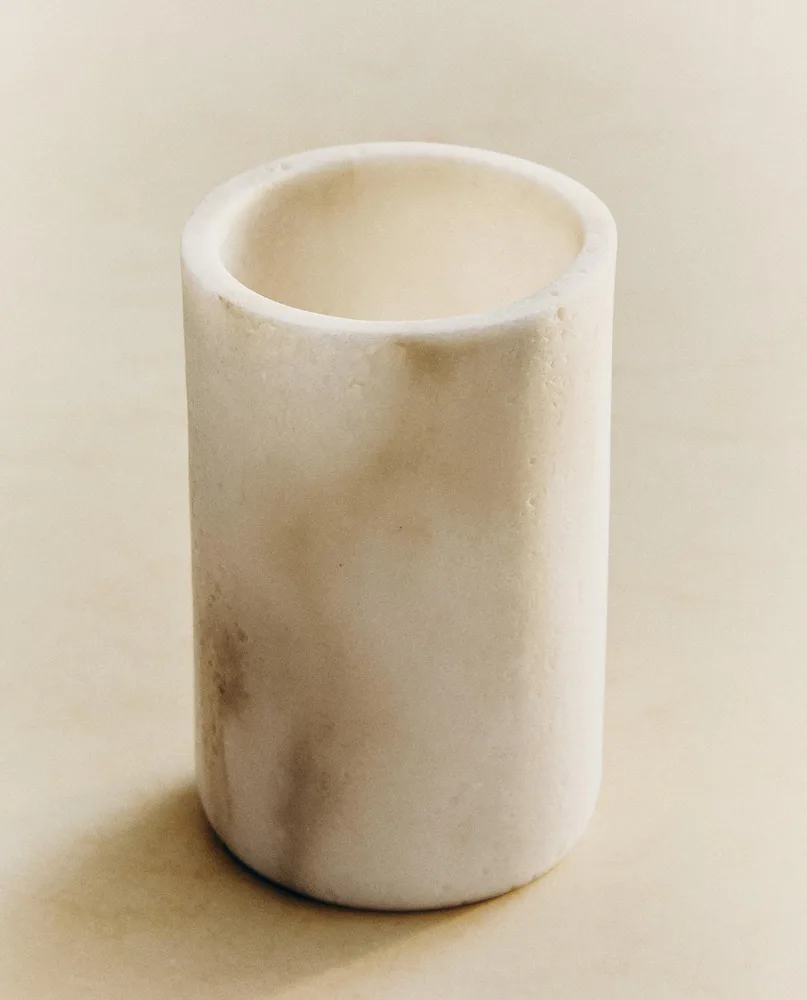 Zara Home стакан для ванной комнаты, мрамор, бежевый · 4534/104