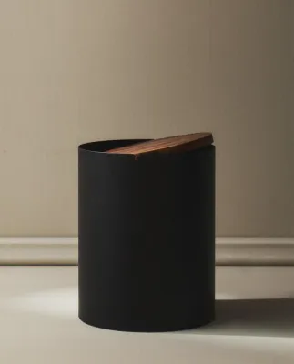 Zara Home ведро для мусора, дерево, чёрный