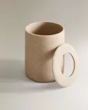 Zara Home ведро для мусора, смола, бежевый — фото 2