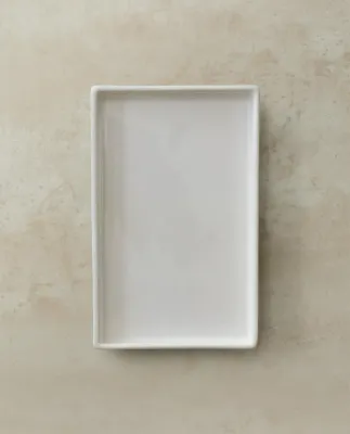 Zara Home поднос, фаянс, белый · 1576/102
