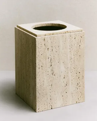 Zara Home ведро для мусора, мрамор, бежевый · 3533/743