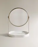 Zara Home зеркало для ванной комнаты, стекло, серый — фото 7