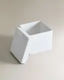 Zara Home коробка для хранения, фаянс, белый — фото 6