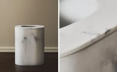 Zara Home ведро для мусора, мрамор, серый