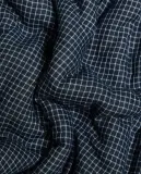 Zara Home плед детский из хлопка, синий, в клетку, 90x120 см — фото 4