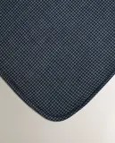 Zara Home плед детский из хлопка, синий, в клетку, 90x120 см — фото 5