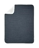 Zara Home плед детский из хлопка, синий, в клетку, 90x120 см — фото 6