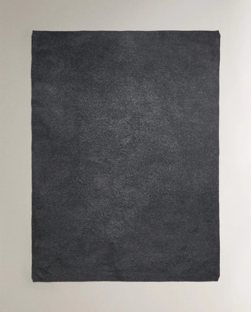 Zara Home плед из полиэстера, синий, 140x190 см
