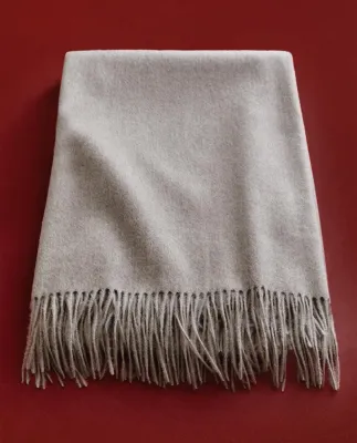 Zara Home плед из шерсти, серый