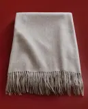 Zara Home плед из шерсти, серый — фото 1
