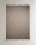 Zara Home плед из шерсти, серый — фото 3