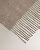 Zara Home плед из шерсти, серый — фото 4