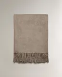 Zara Home плед из шерсти, серый — фото 5