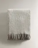 Zara Home плед из шерсти, серый, 140x190 см · 3342/004 — фото 5