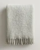 Zara Home плед из шерсти, серый, 140x190 см · 3342/004 — фото 7