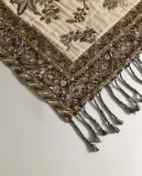 Zara Home плед из хлопка, коричневый, 140x190 см — фото 2