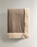 Zara Home плед из хлопка, зелёный, в клетку · 3338/004 — фото 4