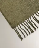 Zara Home плед из акрила, зелёный — фото 4