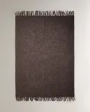 Zara Home плед из полиэстера, коричневый, 140x190 см · 3118/004 — фото 3