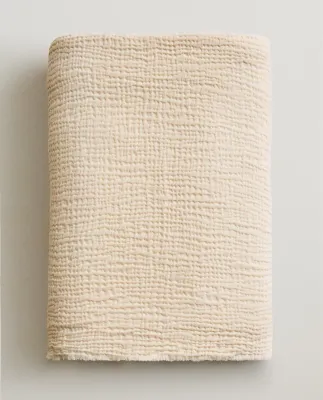 Zara Home плед из хлопка, зелёный · 3103/004