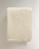 Zara Home плед из хлопка, зелёный · 3103/004 — фото 7
