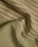 Zara Home плед из хлопка, зелёный, в полоску, 140x190 см — фото 4