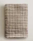 Zara Home плед из льна, зелёный, 140x190 см — фото 8