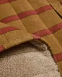 Zara Home плед из хлопка, горчичный, в полоску, 70x100 см — фото 2