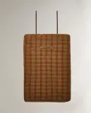 Zara Home плед из хлопка, горчичный, в полоску, 70x100 см — фото 4