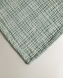 Zara Home плед из хлопка, зелёный, в клетку · 3196/004 — фото 7