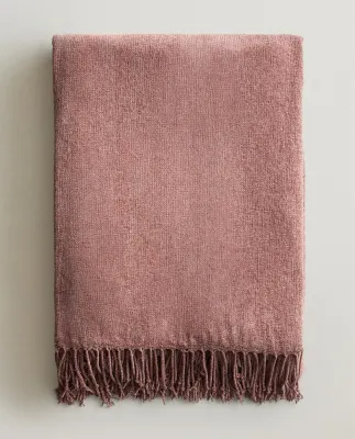 Zara Home плед из полиэстера, коричневый, 140x190 см · 2360/004
