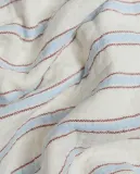 Zara Home плед детский из хлопка, синий, в полоску, 90x120 см — фото 2