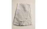 Zara Home плед детский из хлопка, синий, в полоску, 90x120 см — фото 4
