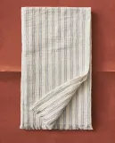Zara Home плед детский из хлопка, синий, в полоску, 90x120 см — фото 6