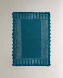 Zara Home плед детский из хлопка, синий, 70x100 см — фото 4