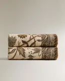 Zara Home плед из хлопка, зелёный, 140x190 см — фото 7