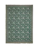 Zara Home плед из хлопка, бирюзовый, в полоску, 140x190 см — фото 7