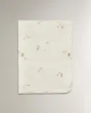 Zara Home плед детский из полиэстера, кремовый, 90x120 см — фото 8