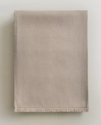 Zara Home плед из хлопка, экрю · 2379/004