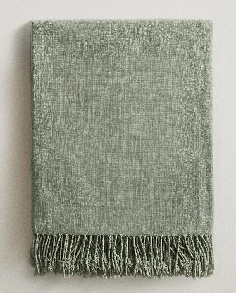 Zara Home плед из полиэстера, коричневый, 140x190 см · 2361/004